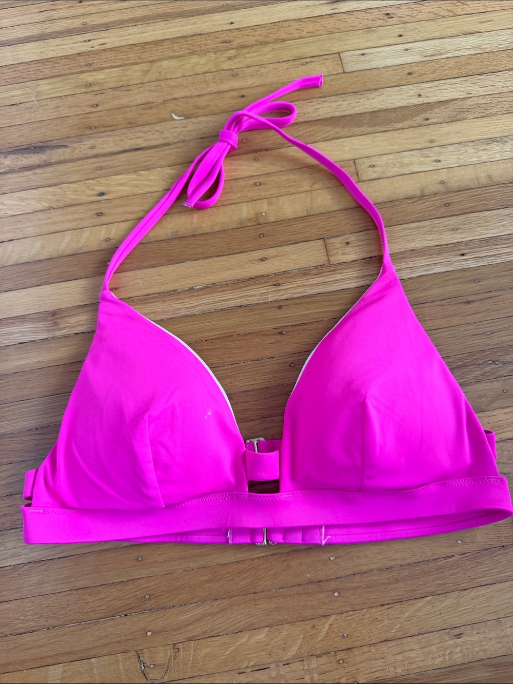 Victoria's Secret Hot Pink Halter Bikini Top